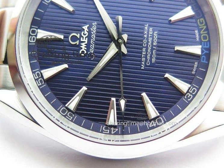 0310 Aqua Terra ‘PyeongChang 2018’ V6F Best Edition Blue Dial On SS Bracelet A UrbanChic 8251